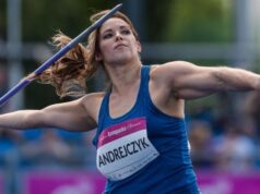 Konopacka Classic na Pradze-Południe Oszczepniczka Maria Magdalena Andrejczyk na zawodach Konopacka Classic w 2025 r. Fot. Tomasz Kasjaniuk