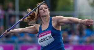Oszczepniczka Maria Magdalena Andrejczyk na zawodach Konopacka Classic w 2025 r. Fot. Tomasz Kasjaniuk